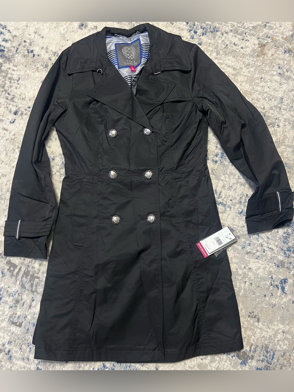Vince Camuto Women’s Black Trench Coat